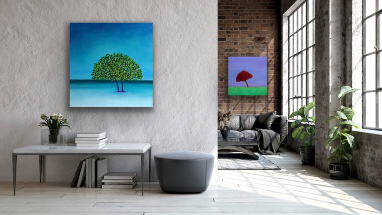 Original Fine Art Tree Painting by Roger Colson