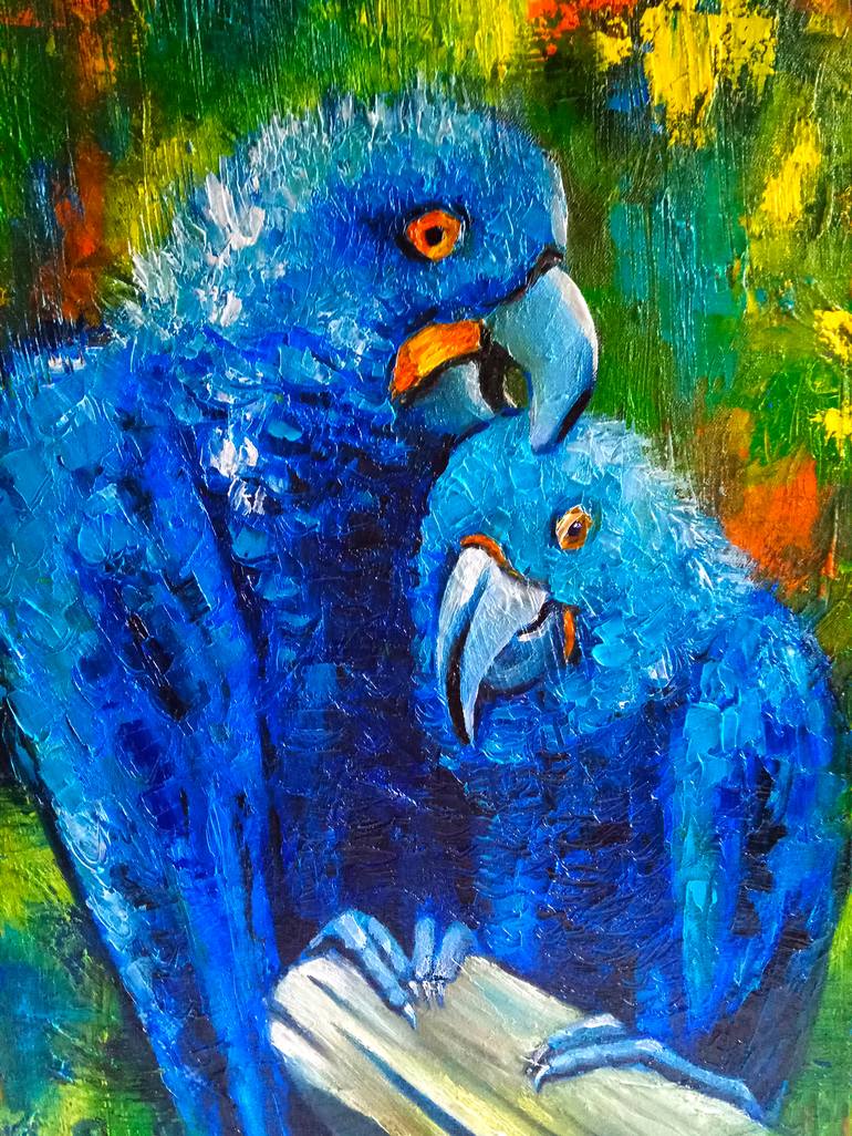 Original Impressionism Animal Painting by Anastasiia Koltsova