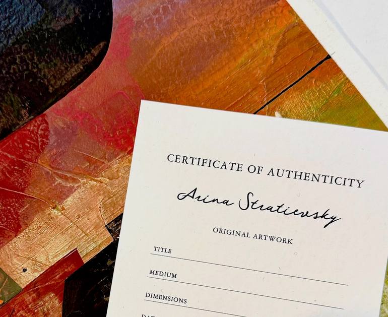Original Abstract Expressionism Abstract Painting by Arinika Stratievsky