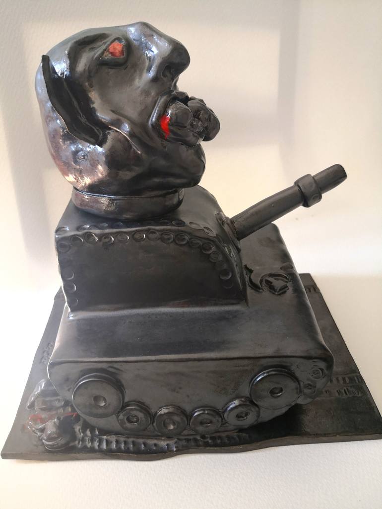 Original Political Sculpture by Diana Capstick Art on the Edge