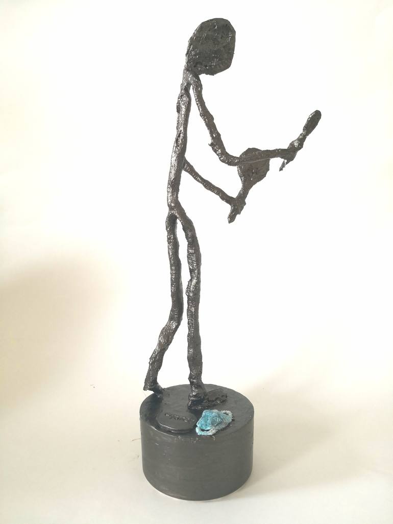 Original People Sculpture by Diana Capstick Art on the Edge