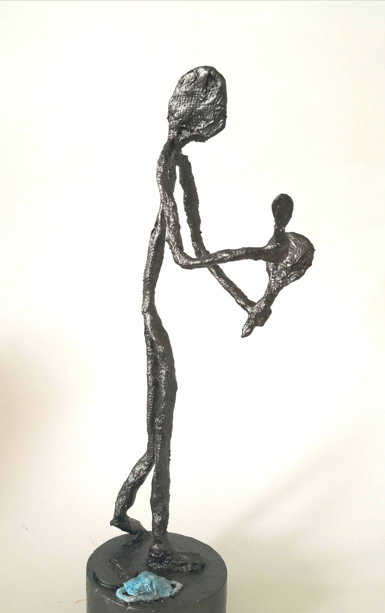 Original People Sculpture by Diana Capstick Art on the Edge