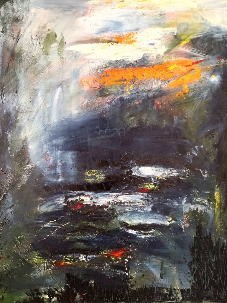 Original Abstract Expressionism Landscape Painting by Diana Capstick Art on the Edge