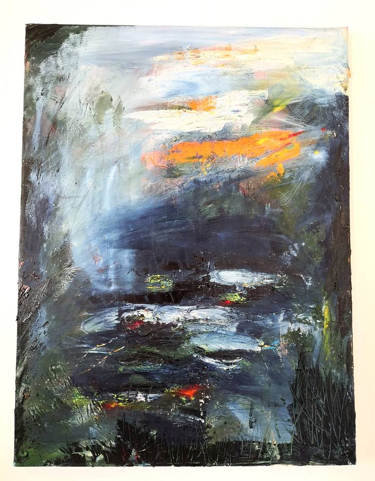 Original Abstract Expressionism Landscape Painting by Diana Capstick Art on the Edge