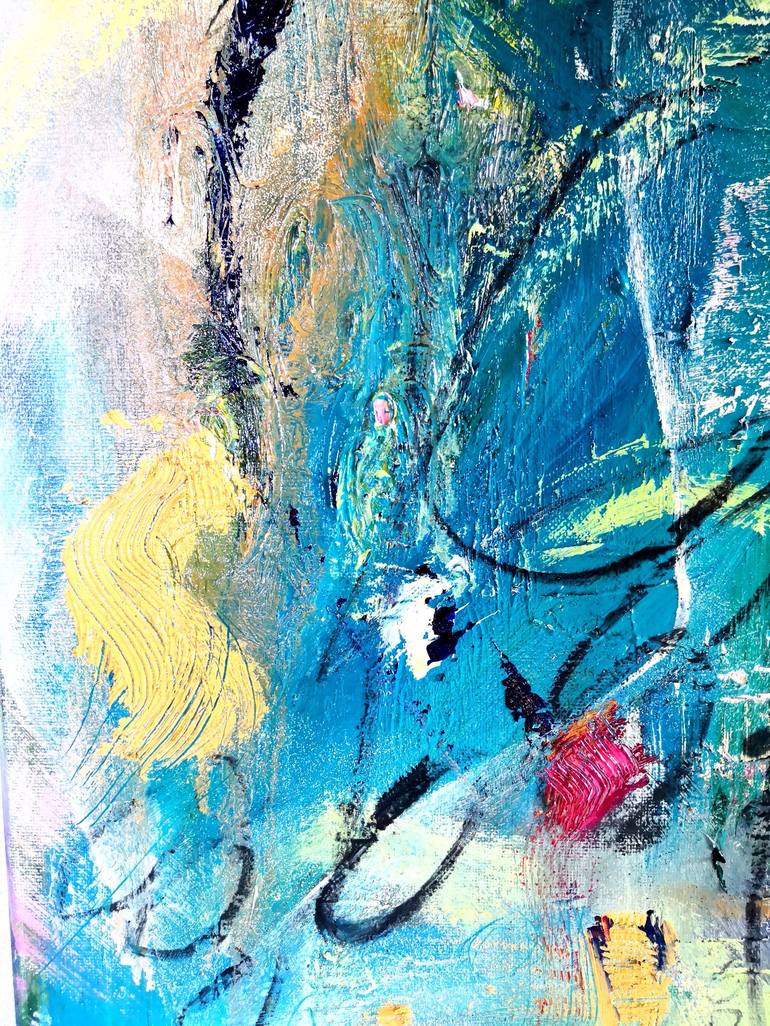 Original Abstract Painting by Diana Capstick Art on the Edge