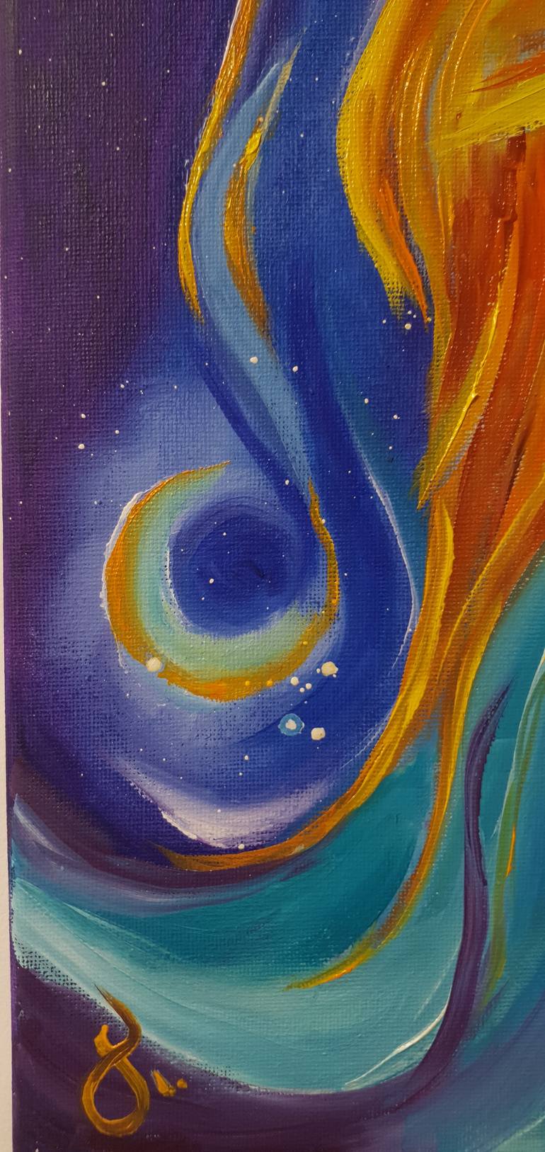 Original Modernism People Painting by Pavlina Todorova