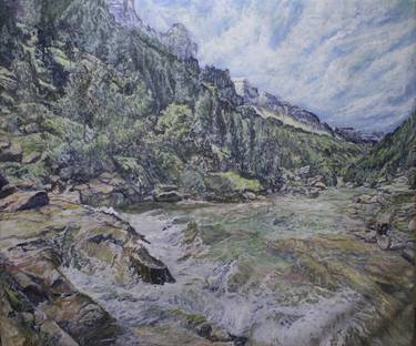 Original Fine Art Landscape Paintings by FRANK TS TAN