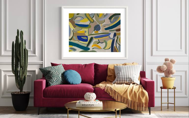 Original Abstract Expressionism Abstract Painting by Inês Belchior