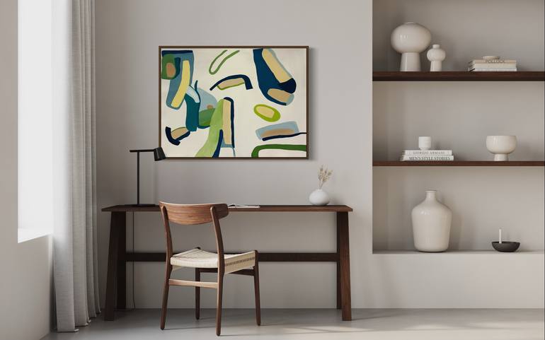 Original Abstract Expressionism Abstract Painting by Inês Belchior