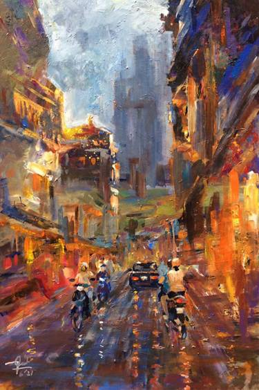 Original Pop Art Landscape Paintings by Viet Ta