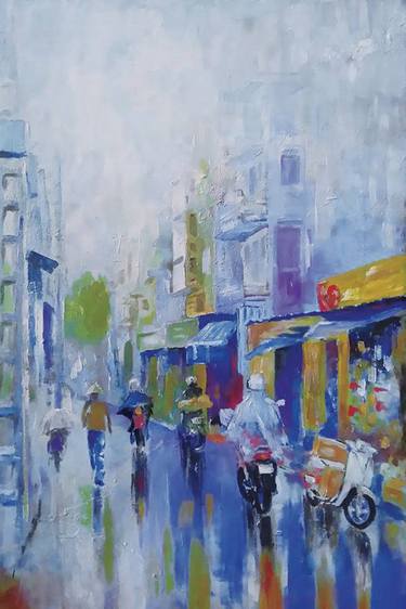 Original Pop Art Landscape Paintings by Viet Ta