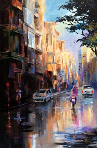 Original Pop Art Landscape Paintings by Viet Ta