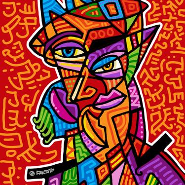 Print of Cubism Abstract Digital by Timotius Suwarsito