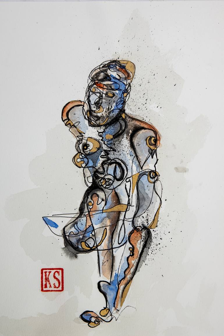 Male Figure Painting by Kim Sowa | Saatchi Art Brunei
