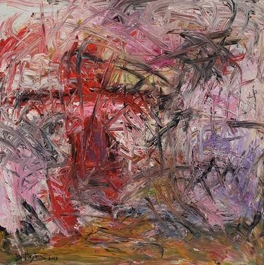 Original Abstract Expressionism Abstract Paintings by HUYEN SAN