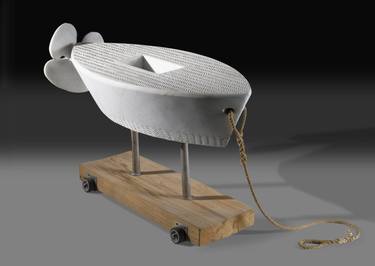 Original Surrealism Boat Sculpture by Verena Mayer-Tasch
