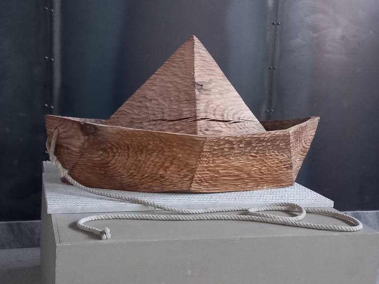 Original Boat Sculpture by Verena Mayer-Tasch