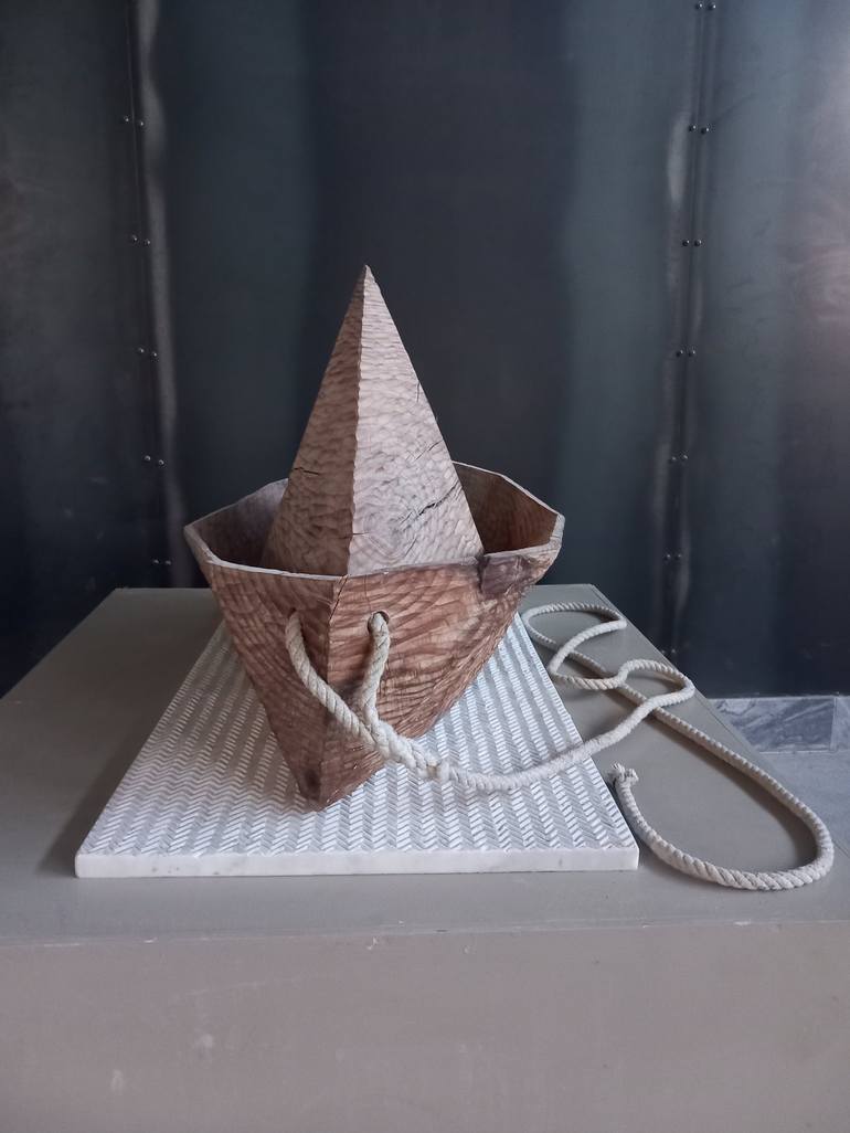 Original 3d Sculpture Boat Sculpture by Verena Mayer-Tasch