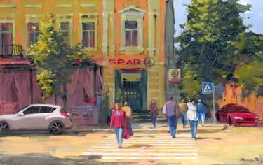 Original Impressionism Cities Paintings by Vitaly Varyakin
