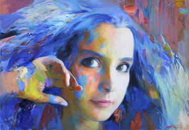 Original Impressionism Portrait Paintings by Sergey Polyakov