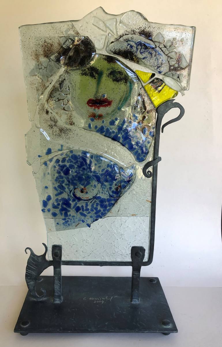 Original Abstract People Sculpture by Slobodan Marinkovic