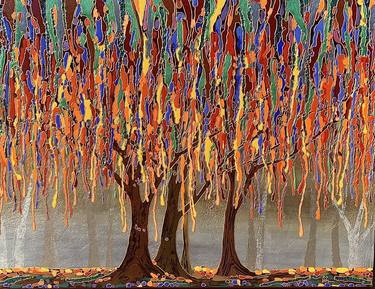 Print of Abstract Expressionism Tree Paintings by Inna Deriy