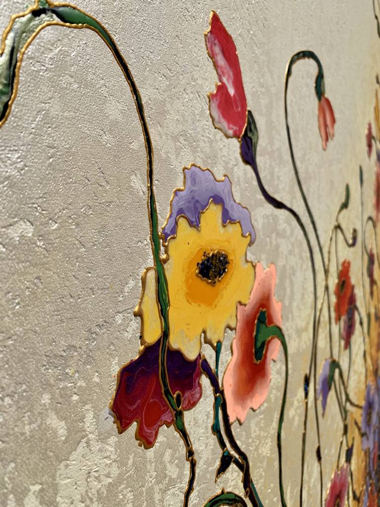 Original Floral Painting by Inna Deriy