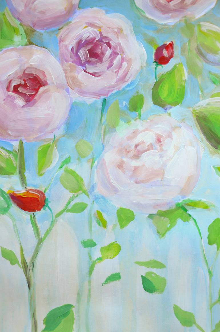 Original Impressionism Floral Painting by Anna Aboskalova