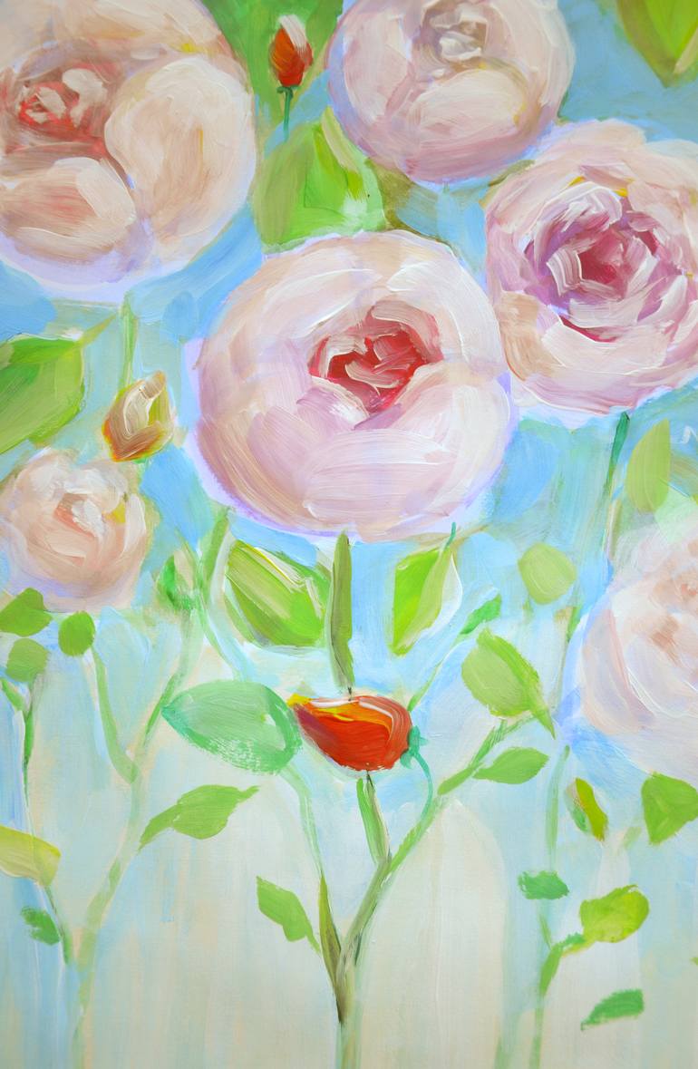 Original Impressionism Floral Painting by Anna Aboskalova