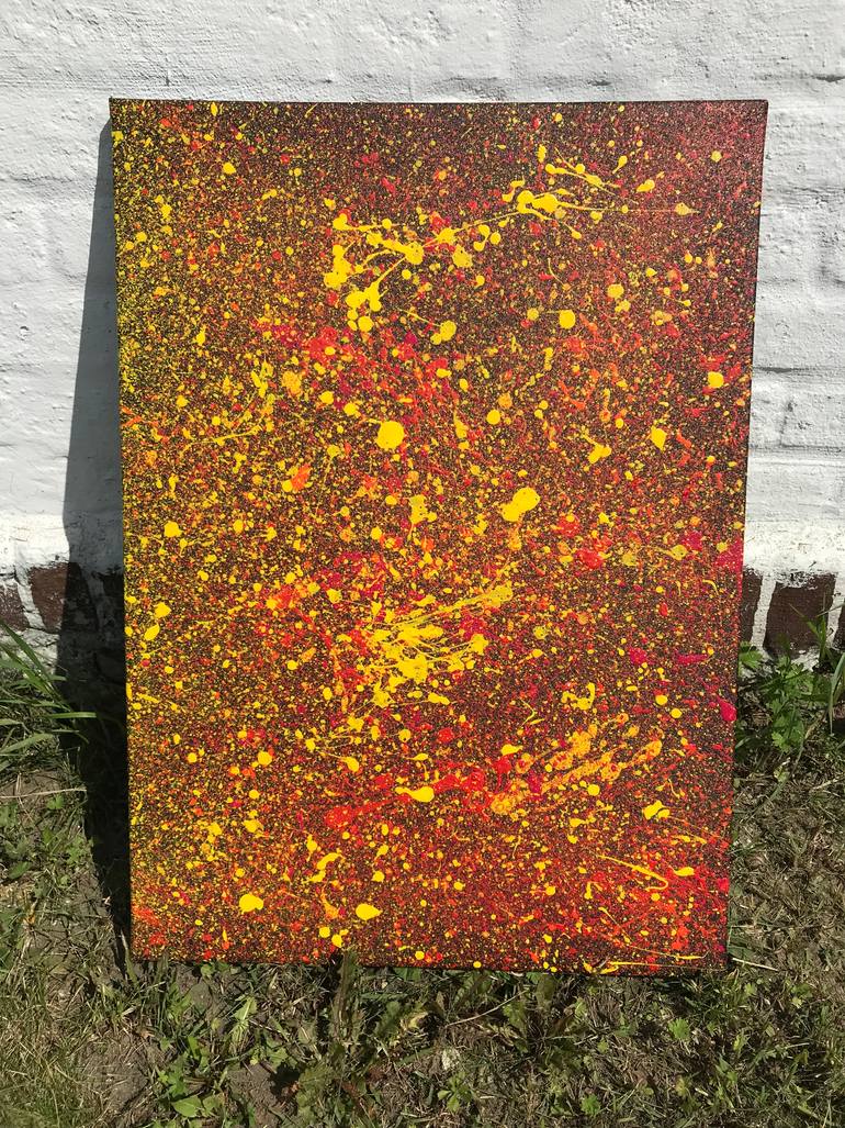 Original Abstract Expressionism Abstract Painting by Izabela Czarnecka