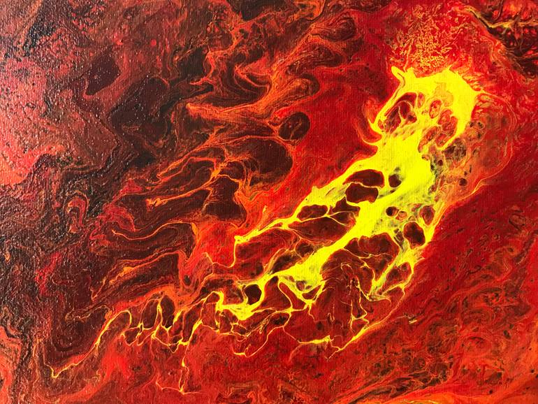 Original Abstract Expressionism Abstract Painting by Izabela Czarnecka