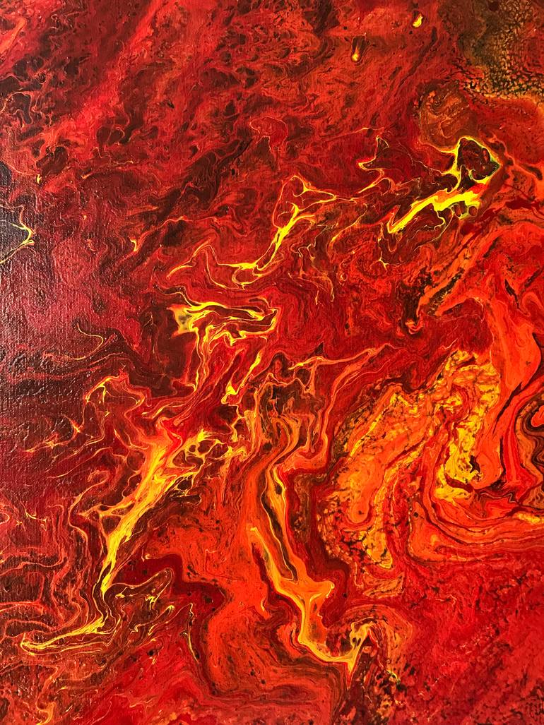 Original Abstract Expressionism Abstract Painting by Izabela Czarnecka