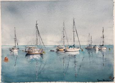 Original Boat Paintings by Irena Mladenova