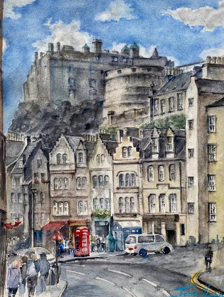 Edinburgh Grass Market Painting By Irena Mladenova Saatchi Art   8740507 IUYJRQFG 7 