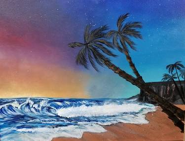 Original Beach Painting by Krista Thomas