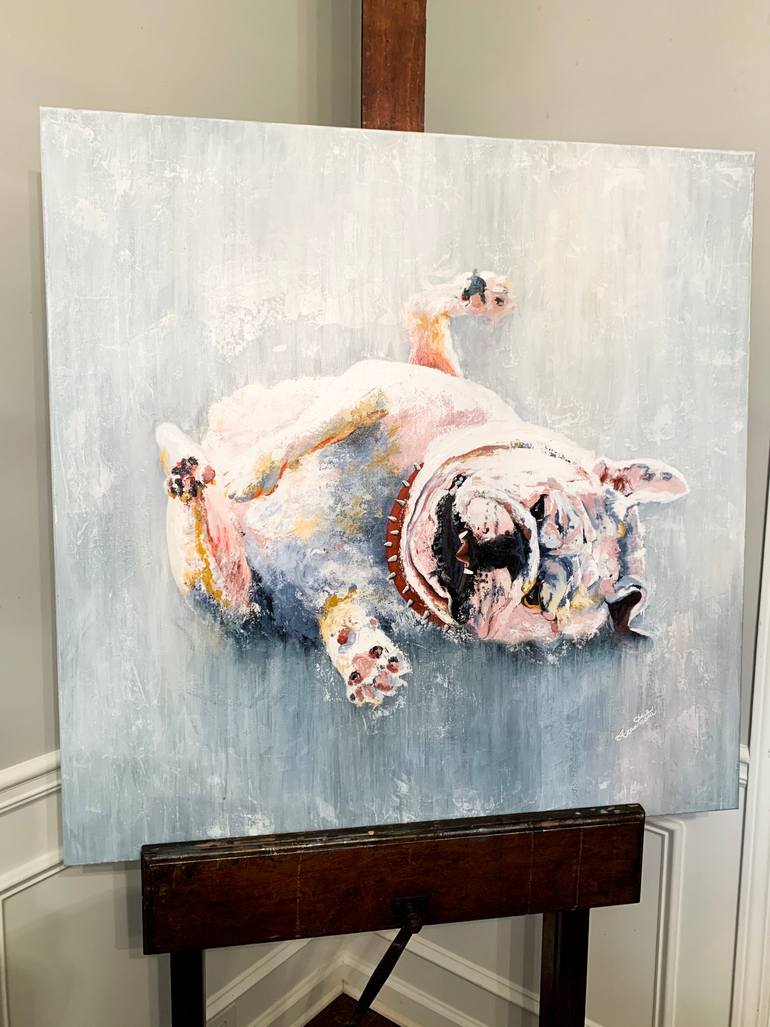 Original Abstract Animal Painting by Anastasia Saveljevs