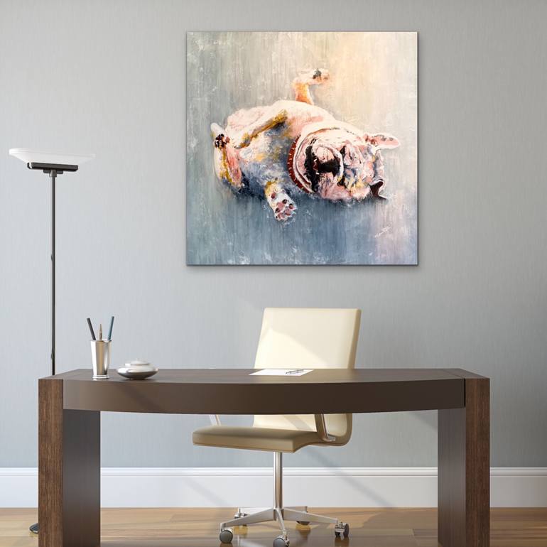 Original Abstract Animal Painting by Anastasia Saveljevs