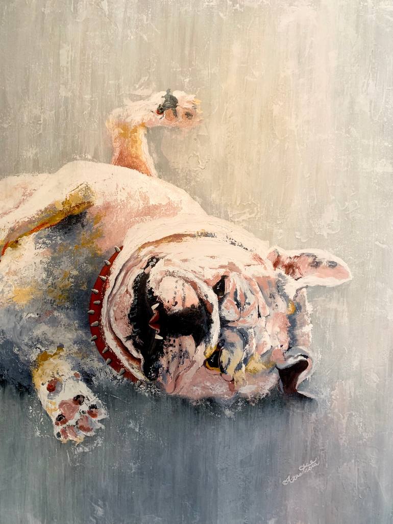Original Abstract Animal Painting by Anastasia Saveljevs