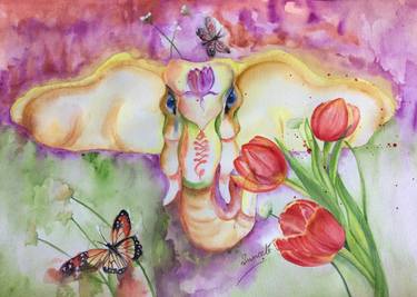 Print of Fine Art Nature Paintings by SUNEETA VERMA