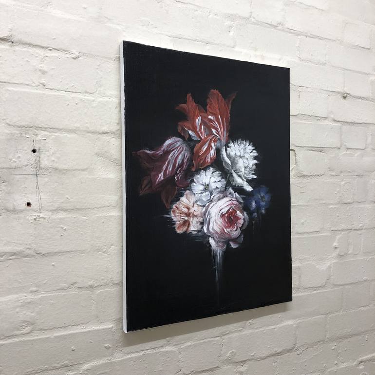 Original Figurative Floral Painting by Adrian Penu