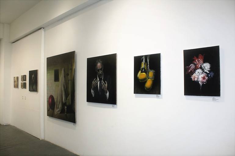 Original Figurative People Painting by Adrian Penu