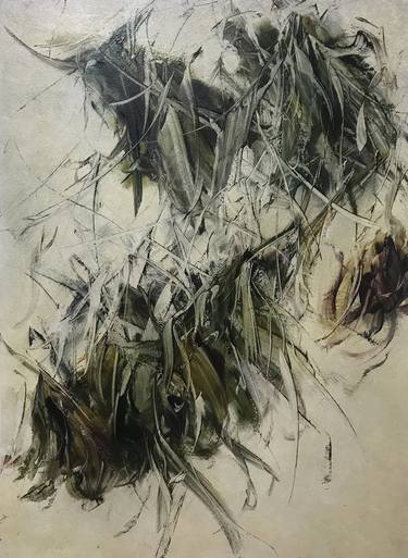 Original Abstract Expressionism Botanic Paintings by Frank Hinrichs