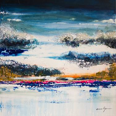 Original Abstract Seascape Painting by evalhyn artist