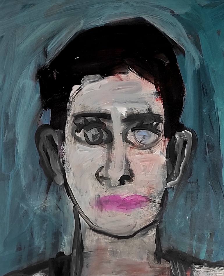 Original Expressionism Men Mixed Media by Barbara Kroll