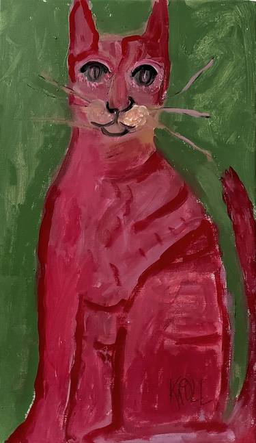 Red cat thumb