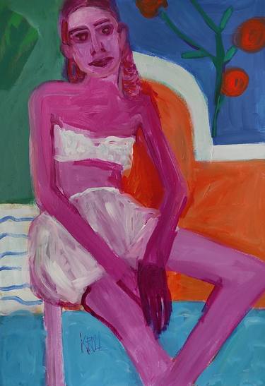 Original Expressionism Women Paintings by Barbara Kroll