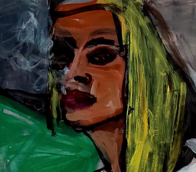 Original Expressionism Women Painting by Barbara Kroll