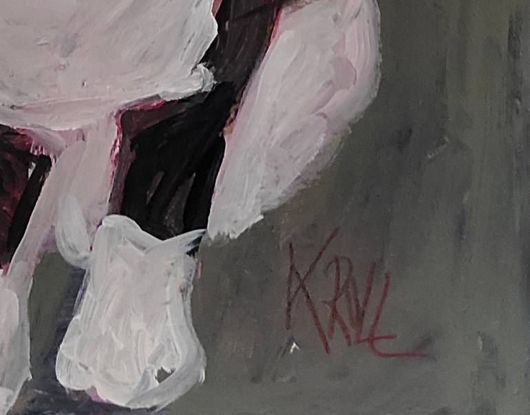 Original Expressionism Cats Painting by Barbara Kroll
