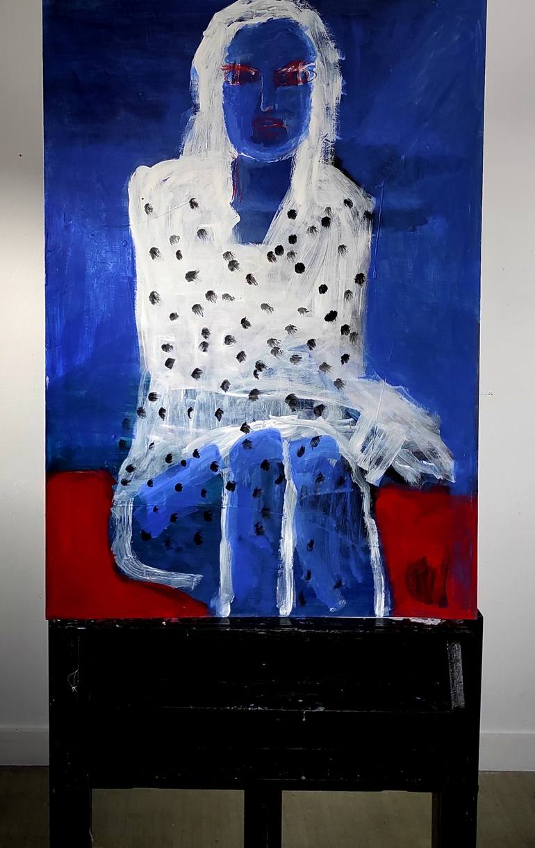 Original Expressionism Women Painting by Barbara Kroll