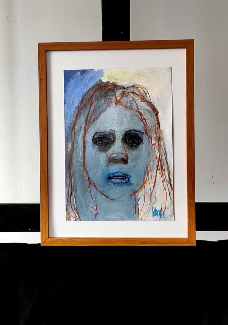 Original Expressionism Women Drawing by Barbara Kroll